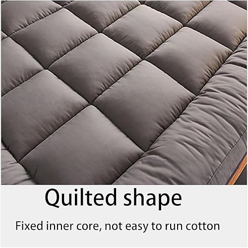 Miniatura 2 de Colchón tipo futón japonés de algodón plegable de 4 pulgadas, tamaño Queen, matrimonialindividual con núcleo de soporte ergonómico, portátil para