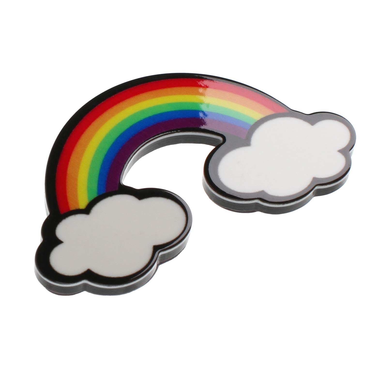 Rainbow and Clouds Weather Shiny Novelty Magnet