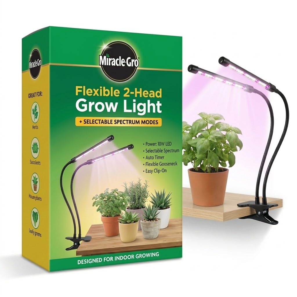 Miracle-Gro 2-Head 10W LED Grow Light