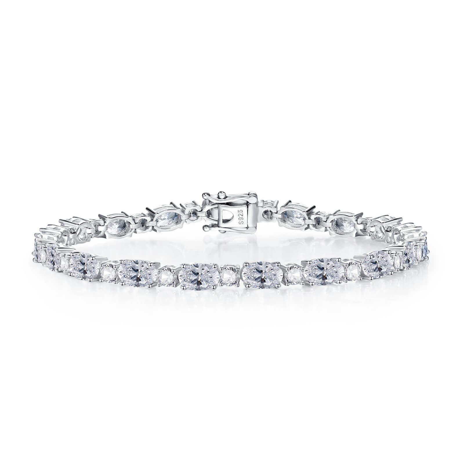 Braccialetto personalizzato a forma di cuore in argento sterling, regalo di San Valentino con pietra portafortuna in cristallo, gioielli per damigelle d'onore, compleanno della mamma - Italia