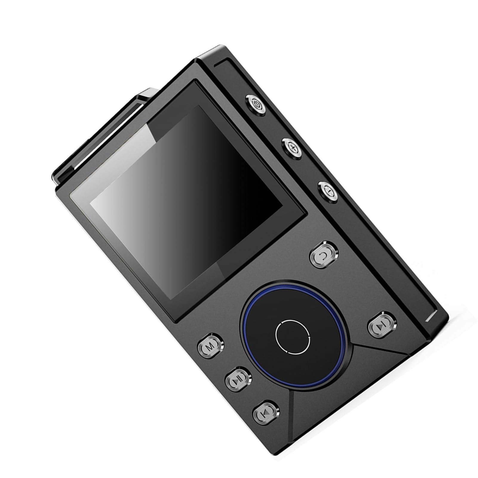 Naroote Lecteur MP3 Bluetooth HiFi sans Perte 256 Go, Lecteur de Musique avec écran Couleur 2,4 Pouces, Appareils de Musique Portables avec Commande à Molette Alps pour MP3, WMA, WAV, Ape (Black)