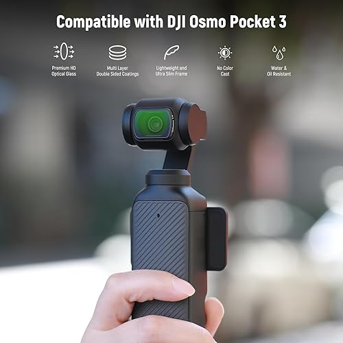 Miniatura 99 de NEEWER Juego de filtros magnéticos ND CPL UV compatibles con DJI OSMO Pocket 3 Creator Combo Accesorios, Cámara de Acción 6 Pack UV ND16 ND32 ND64