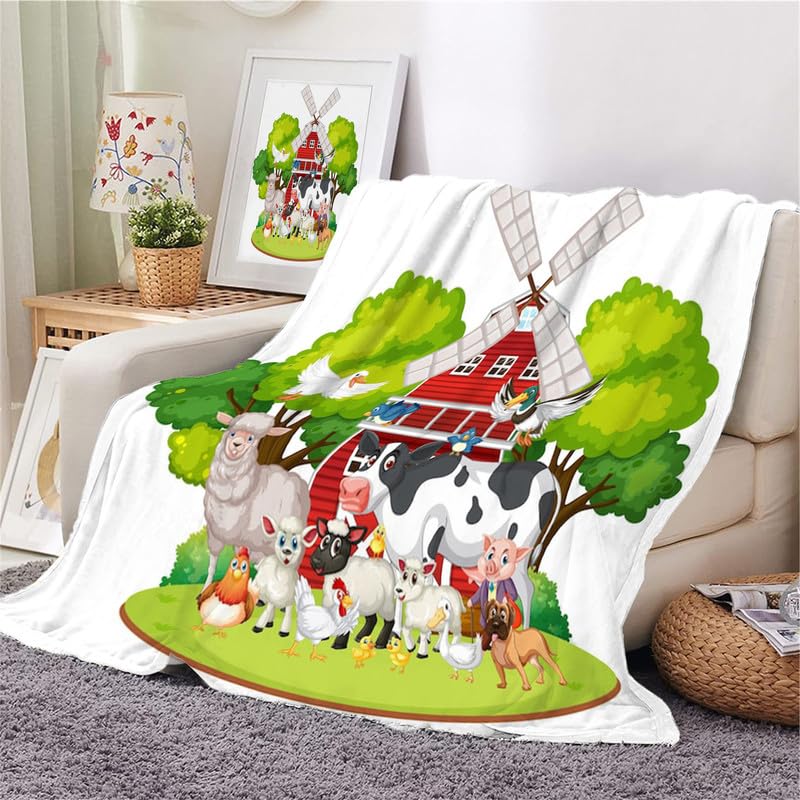 Couverture Polaire En Flanelle Pour Canapé, Enfants - Motif Montagne Fumée - Pour Toutes Saisons - 127 X 152,4 Cm