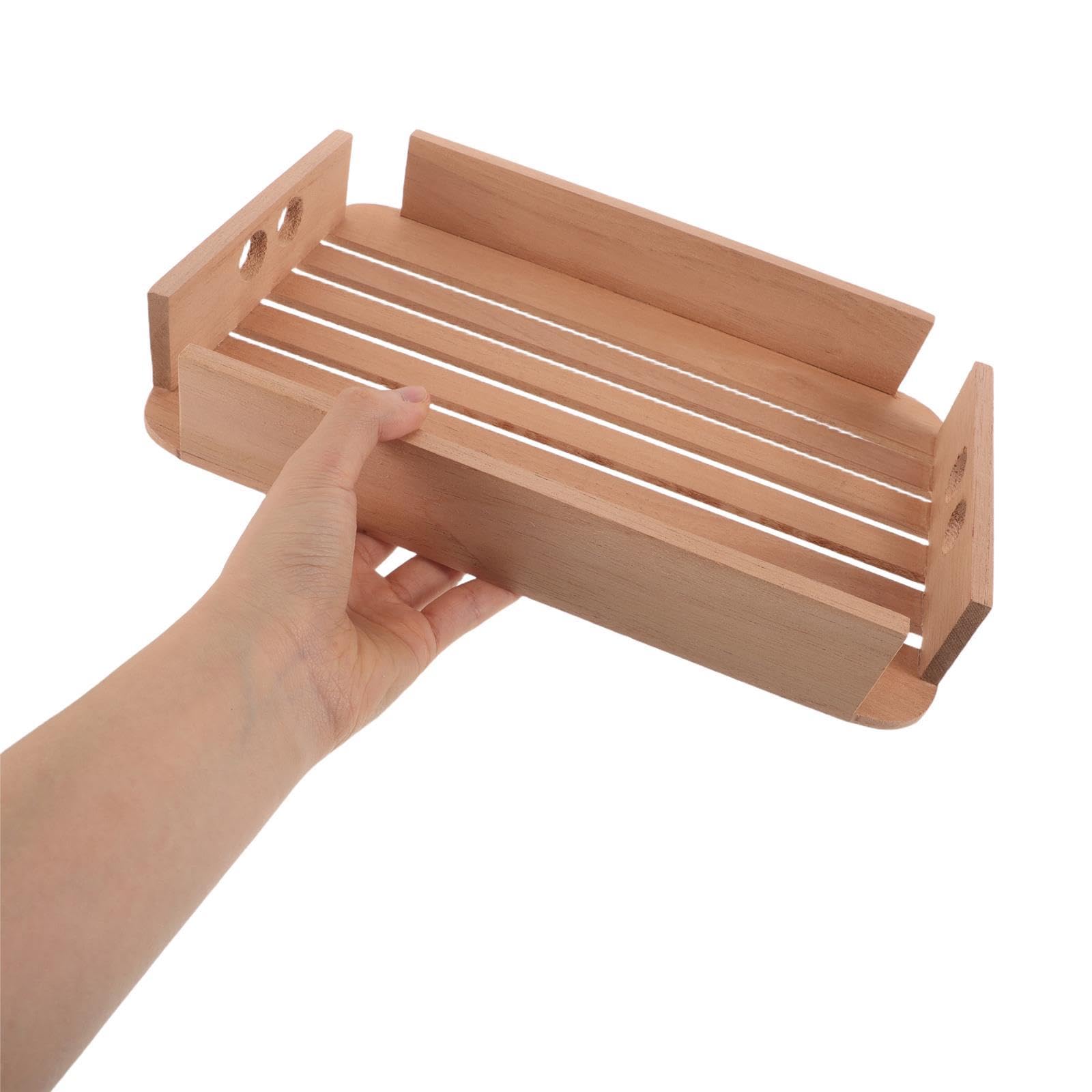 Tablett aus spanischem Zedernholz – Braune Schublade für Zigarren – Tisch-Humidorhalter aus Holz – Zigarrenaufbewahrungstablett zum Schutz der inneren Struktur des Humidors