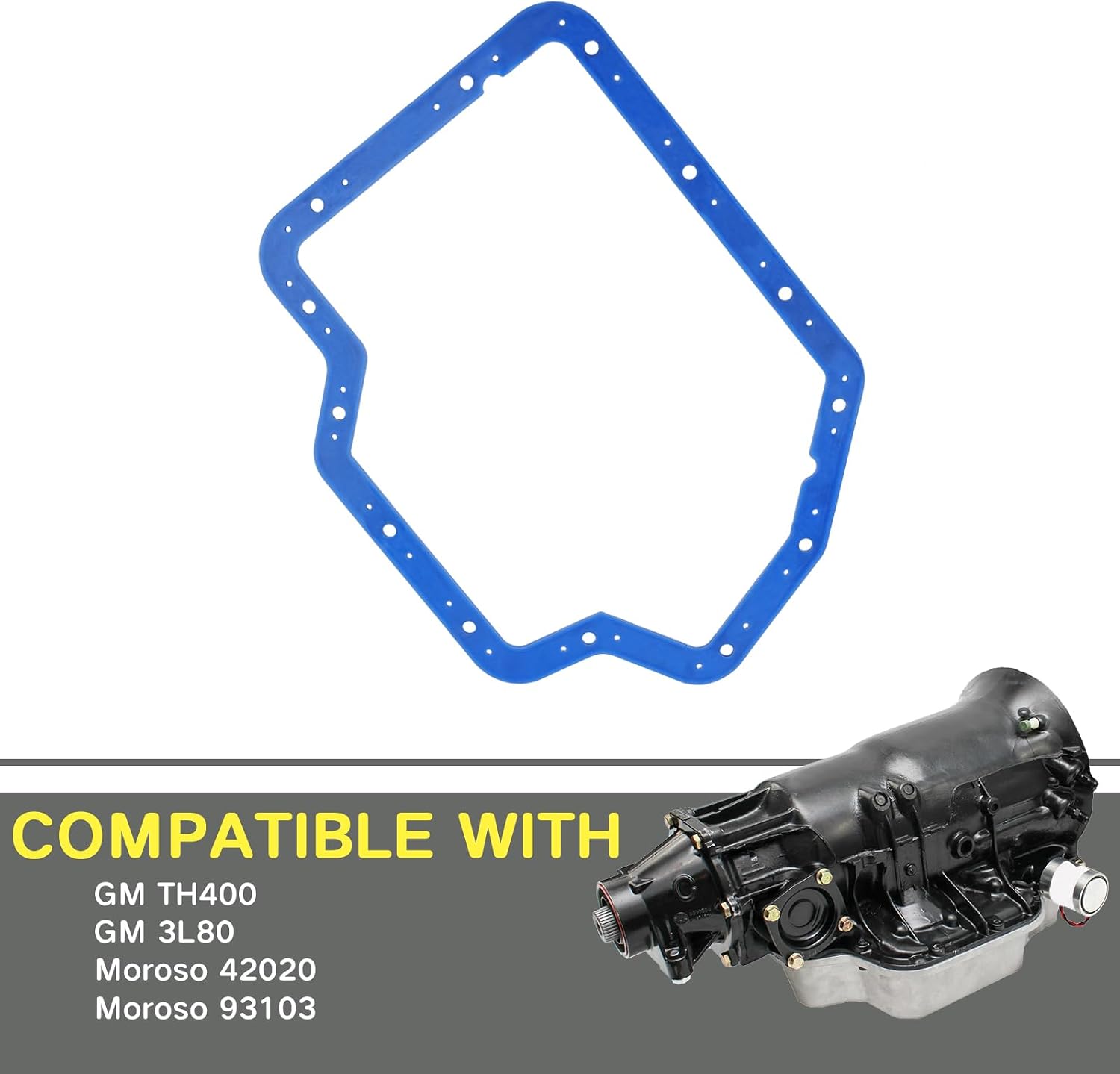 Tykick Transmission Oil Pan Gasket for GM TH400 3L80 for Moroso 42020 93103 Replaces 93103 TOS18621