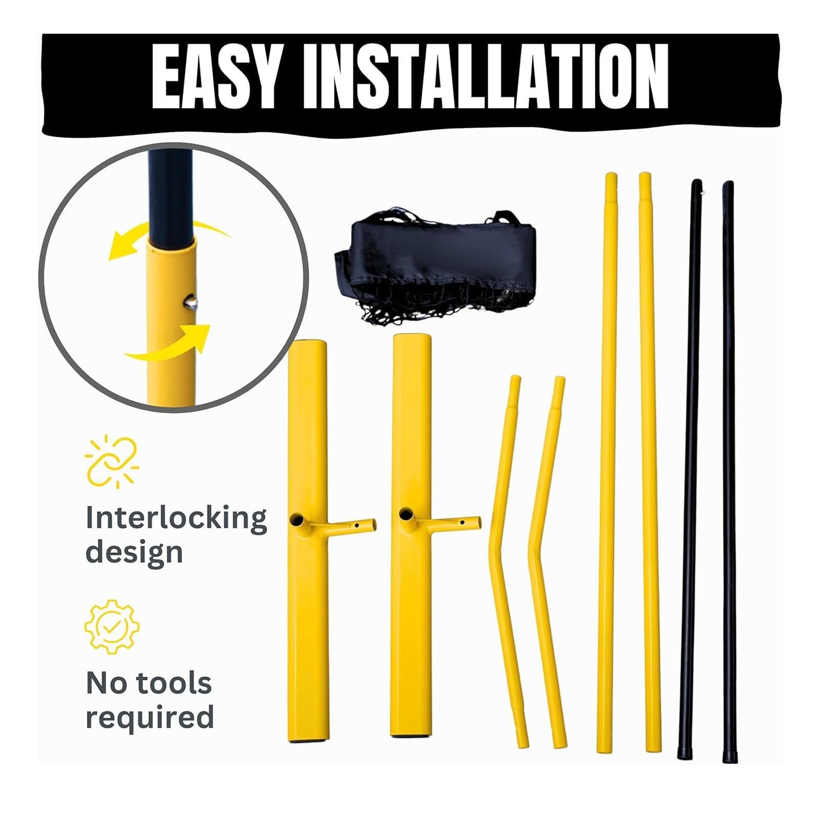 QSTDGVPW Mini Pickleball Net Rebounder Quick Setup 4ft Solo Practice Rebound Net for Tennis Driveway Outdoor Indoor Badminton Home