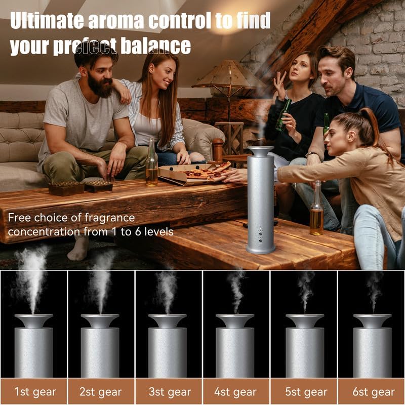 Machine Covers 12.456 Sq Ft for Home Diffusers Scent Diffuser Large Room Fragrance Capacity 3.42 Oz ZIHONGSE - Image 4