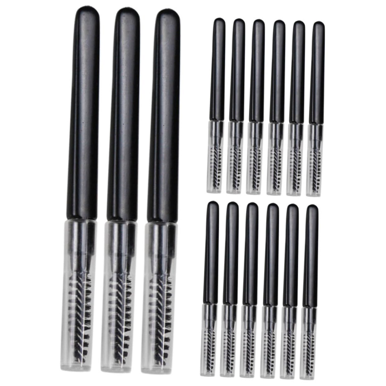 CALLARON Eyebrow Brush Angle 20pcs Brow Makeup Tools Portable Micro Eyebrow Brush