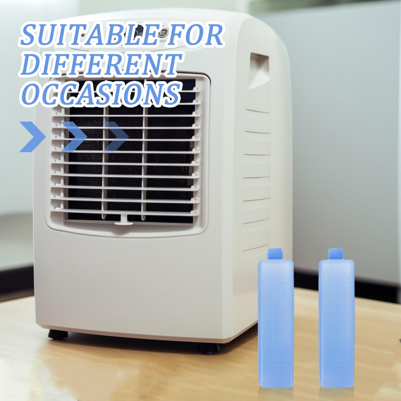 PRETYZOOM Ice Packs for Coolers 4pcs Reusable Ice Sheets Freezer Blocks Bin for Freezer