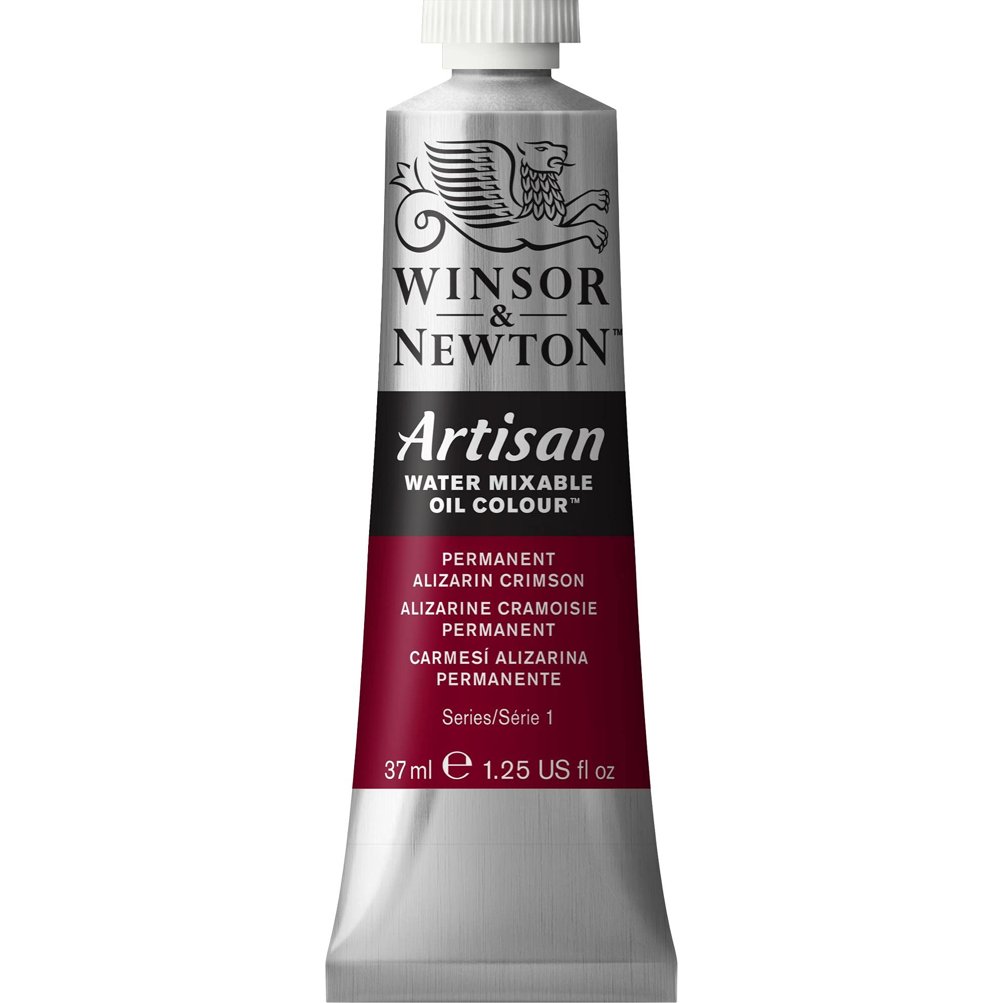 Winsor & Newton Artisan Water Mixable Oil Colour,Permanent Alizarin Crimson,37ml Tube, 1514468