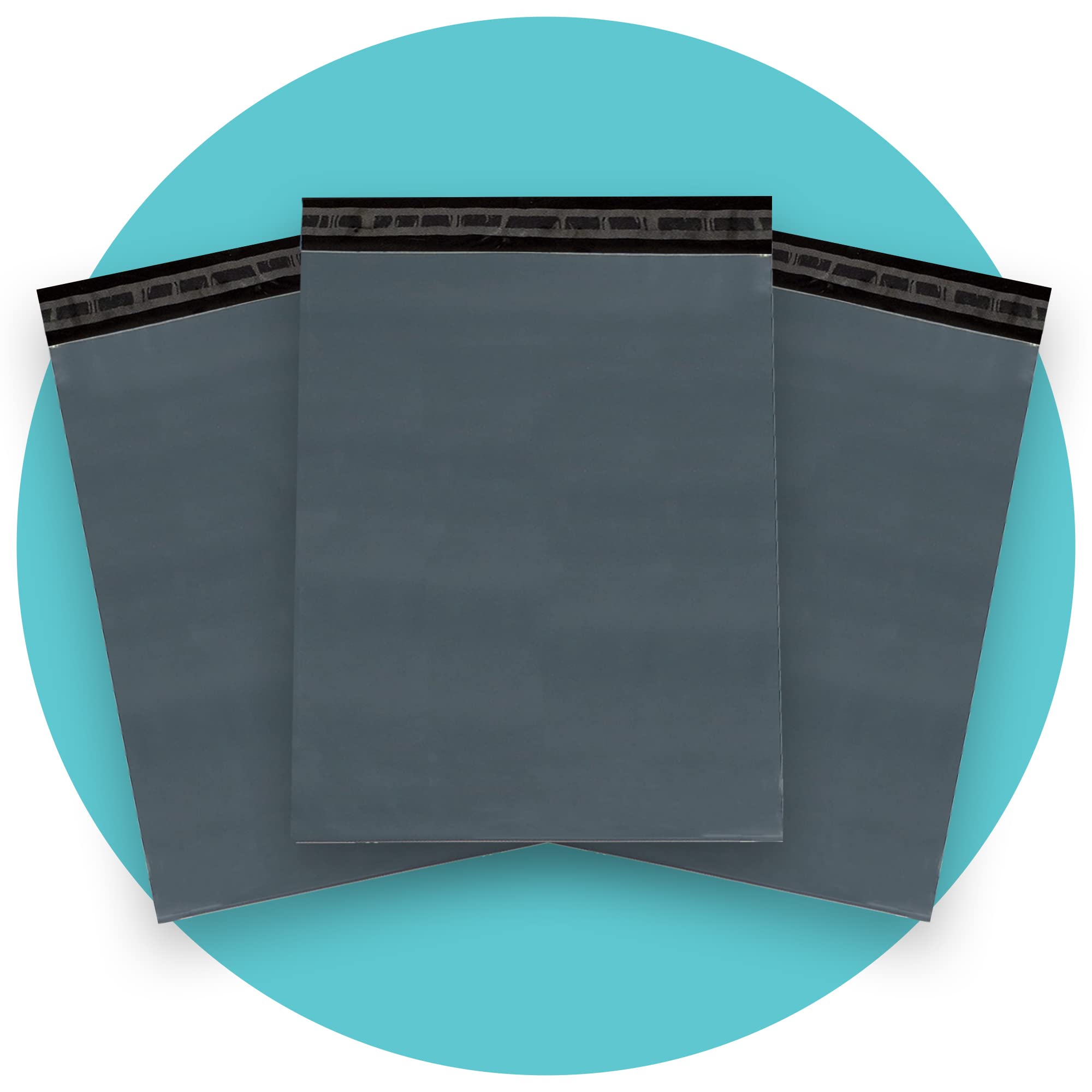 Triplast 12 x 14-Inch Plastic Mailing Postal Bag - Grey (Pack of 500)
