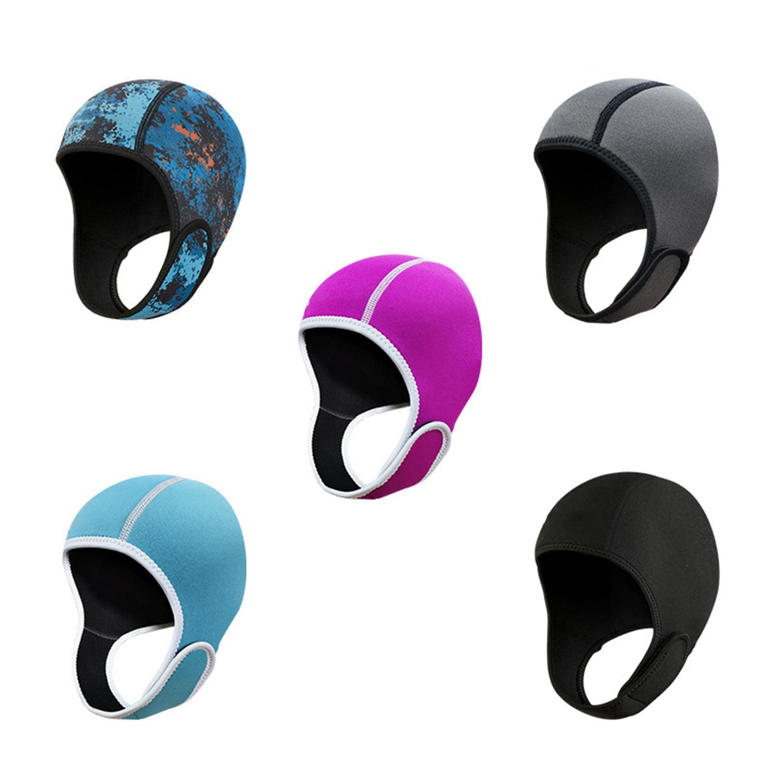 Capuche de plongée 2 mm néoprène avec mentonnière élastique pour garder au chaud