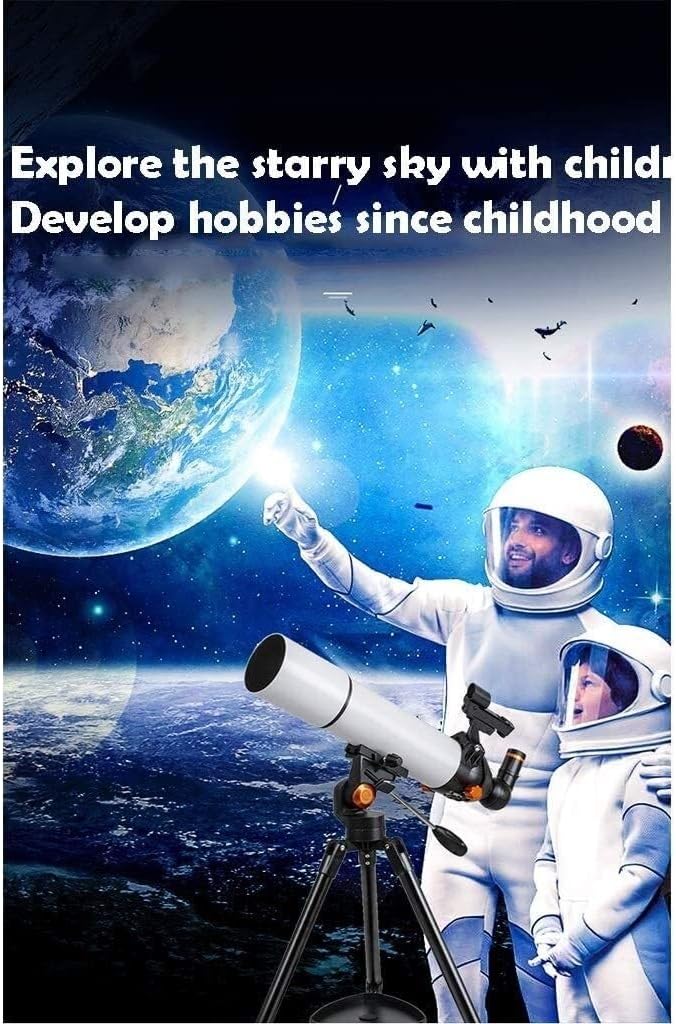 80mm Aperture 500mm Astronomy Telescope for Kids & Beginners, Adjustable Tripod, for Young Stargazers & Aspiring Astronomers(3 Piece)