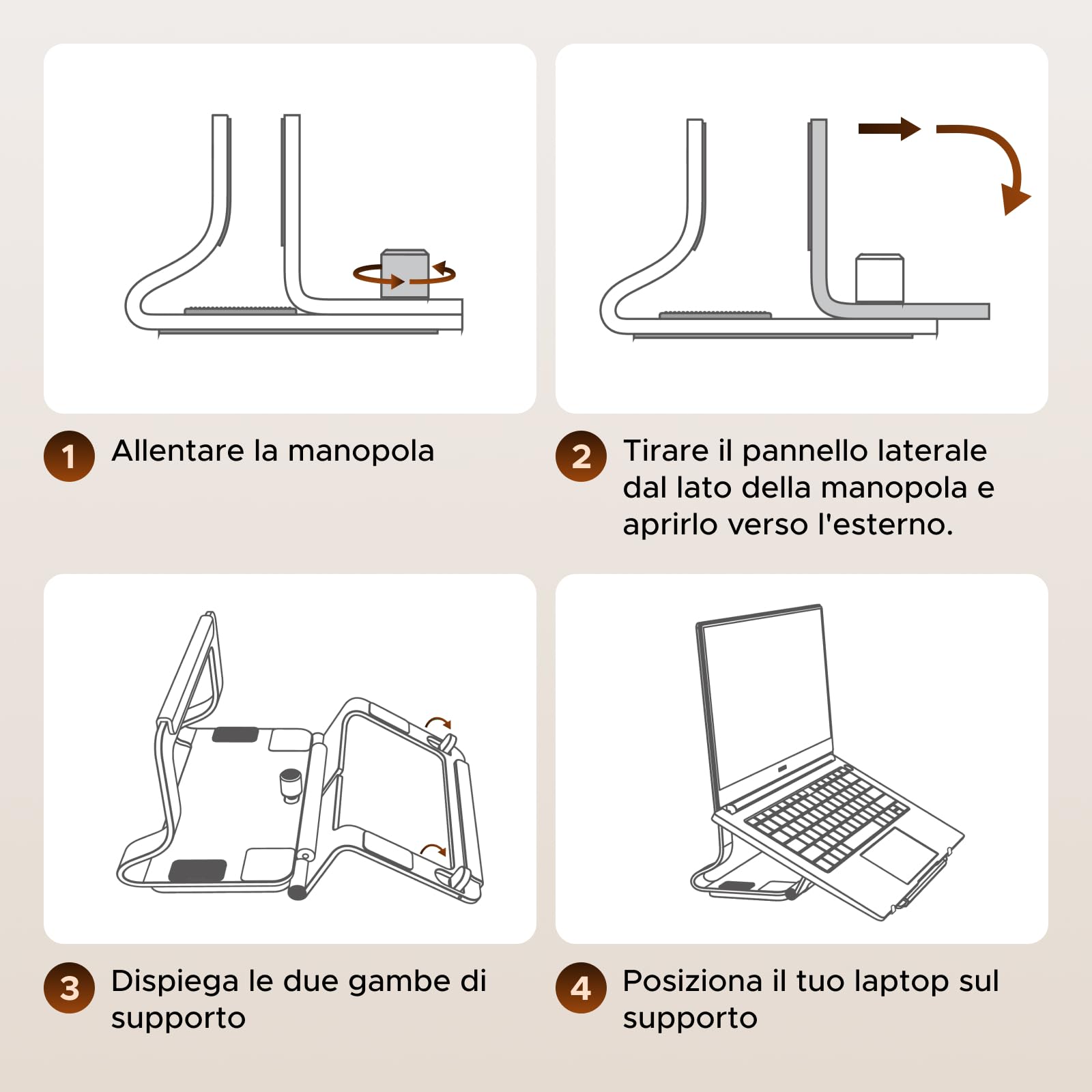 UGREEN Supporto Verticale Orizzontale 2 in 1 per Laptop Regolabile Stand per PC Portabile Salvaspazio Compatibile con MacBook Pro Air MateBook Chromebook Surface Dell HP iPad Pro Air Grigio