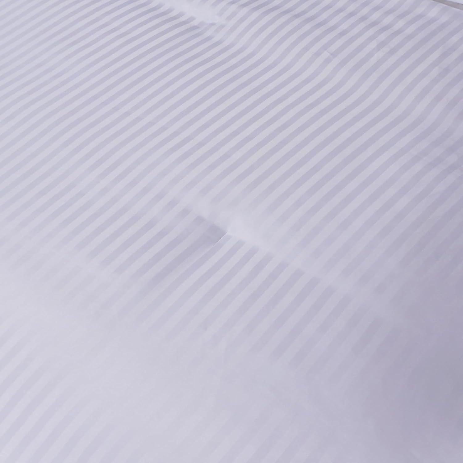 Caressma White Queen Comforter Set Damask Striped Hotel Bedding Set