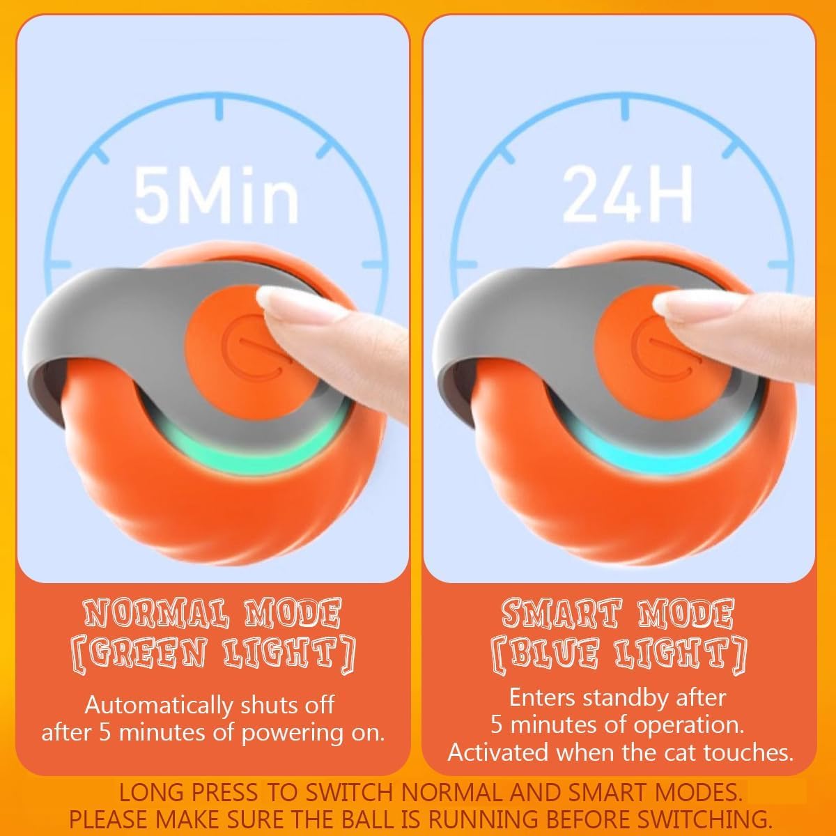 Smart Interactive Cat Toy Balls, Interactive Cat Ball - Image 3