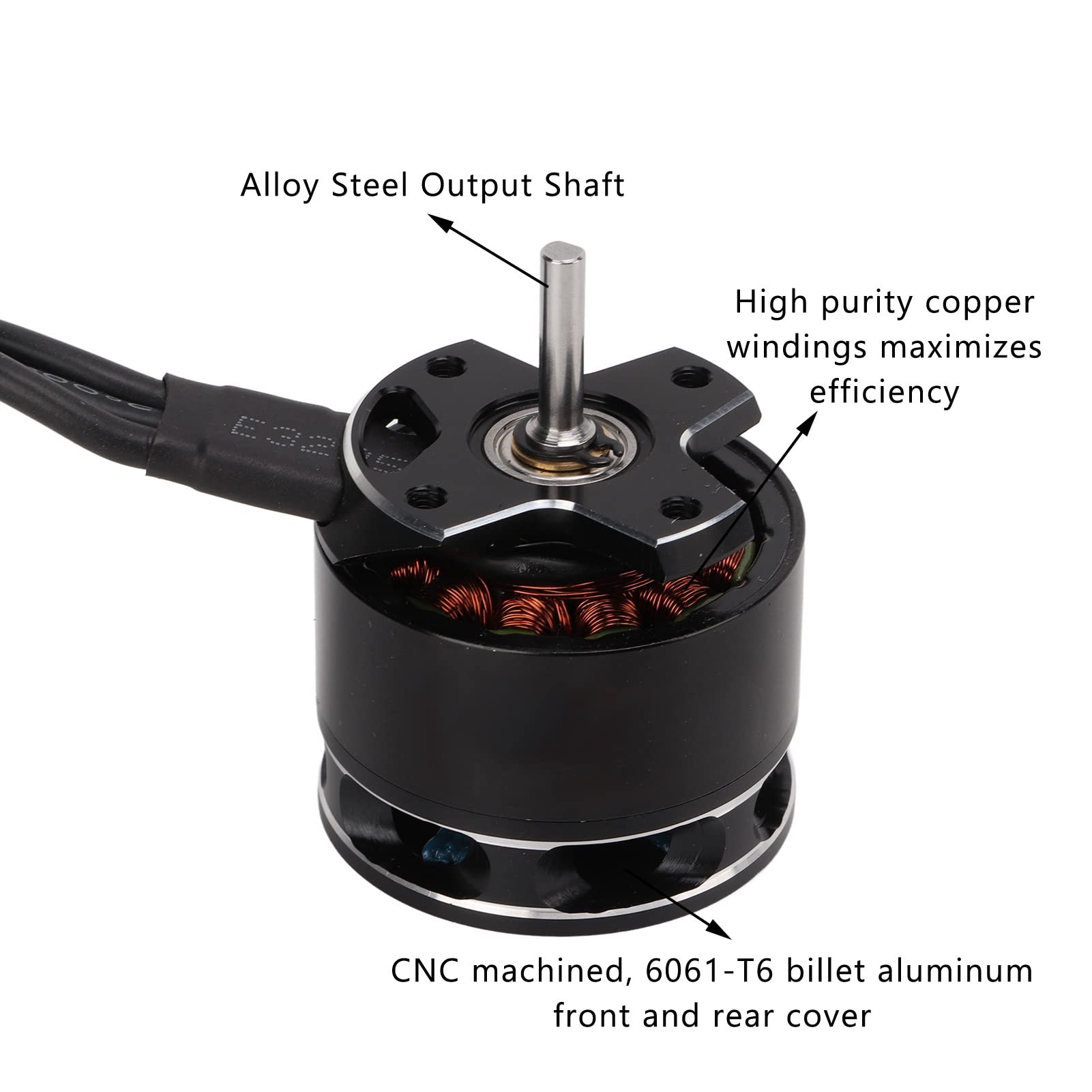 Silnik bezszczotkowy Rc, Power Wheels Motor Upgrade, 2050Kv Outrunner bezszczotkowy silnik do Axial Scx10 1/10 RC Crawler Auto Upgrade części
