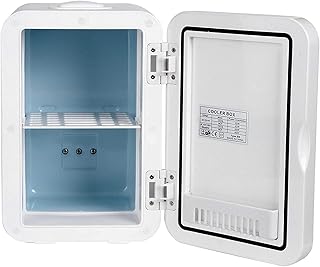 Mini Frigo, Mini réfrigérateur, 8 litres 48W AC DC Cool Hot HOT TUAL UTILISATION PORTABLE MAGNETIQUE PORTE PORTE ELECTÉRÉE CORELLE ET REFRAIRE COSMÉTIQUE Réfrigérateur Compact Beauté Maquillage Maquil