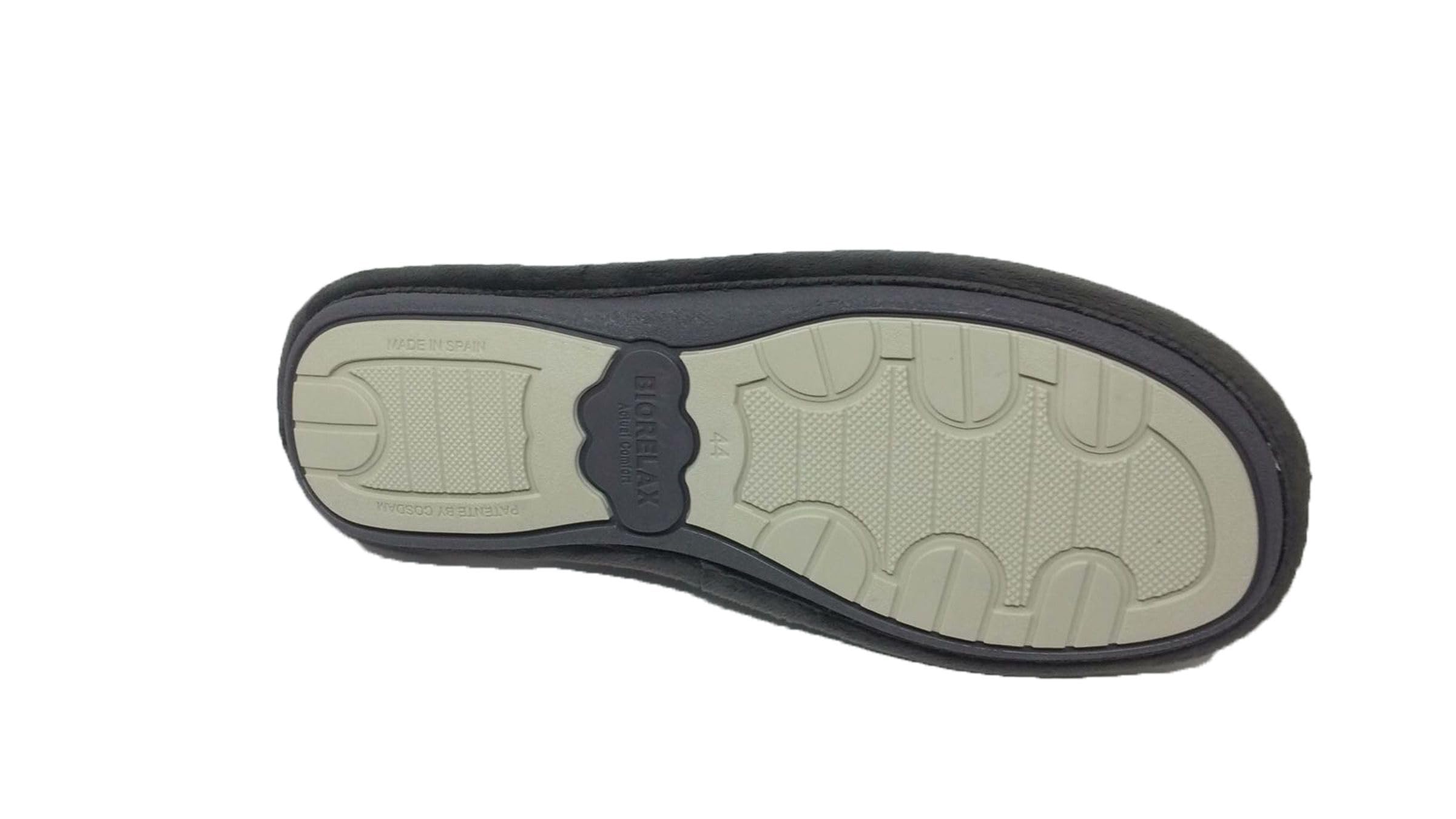 Biorelax Zapatillas de Estar por casa/Hombre Moto Gris