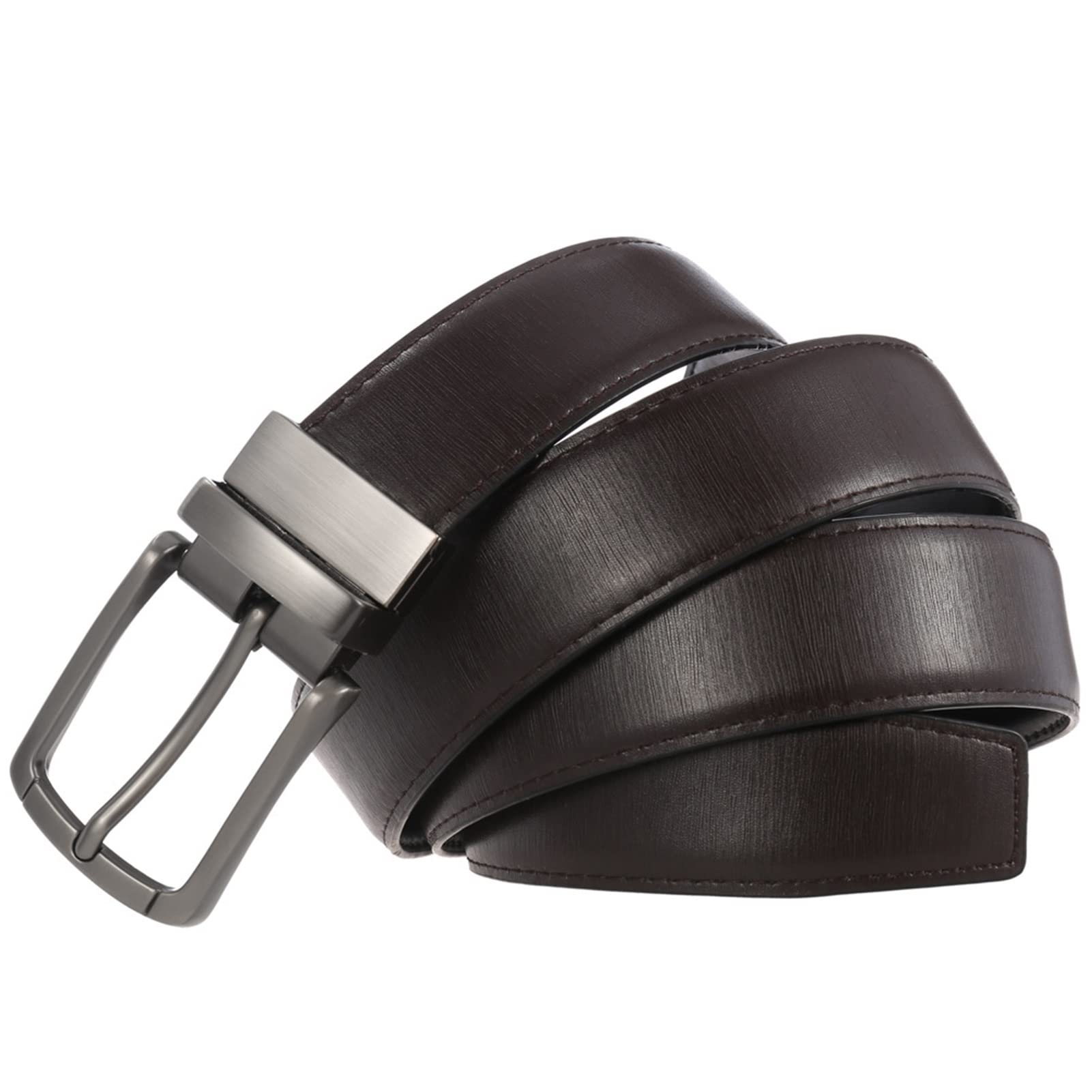 Cinturón ajustable de cuero genuino, Cinturón de cuero for hombre Cuero con hebilla antirrayas Hebilla ancha ajustable de aleación Jeans Casual Formal Hebilla ajustable Touser(2,Length 120cm)