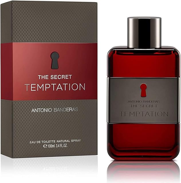 Antonio Banderas Perfumes - Secret temptation - Eau de toilette for Men - Long Lasting - Masculine, Elegant and Sexy Fragance - Aromatic, Woody and Vanilla Notes - Ideal for Day Wear - 100 ml