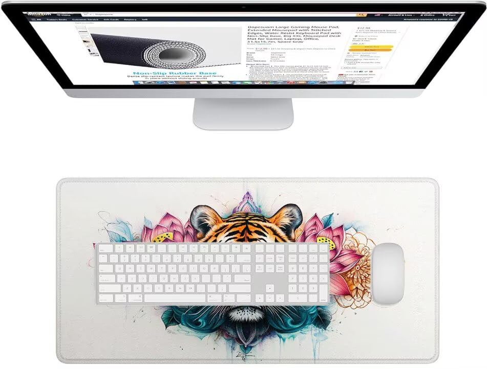 Tapis de souris grand format pour protéger le bureau et optimiser la glisse PC
