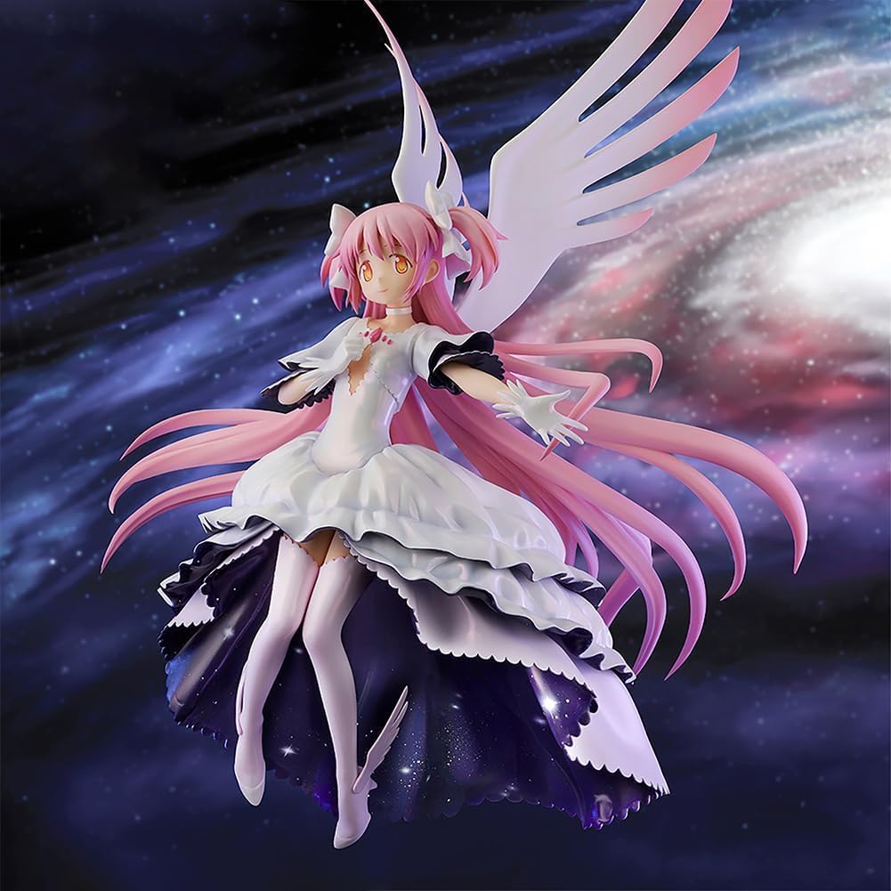 Anime KanameMadoka Figure Winged Madoka Kaname/Akemi Homura Action Figure Anime Collectibles with Display Case