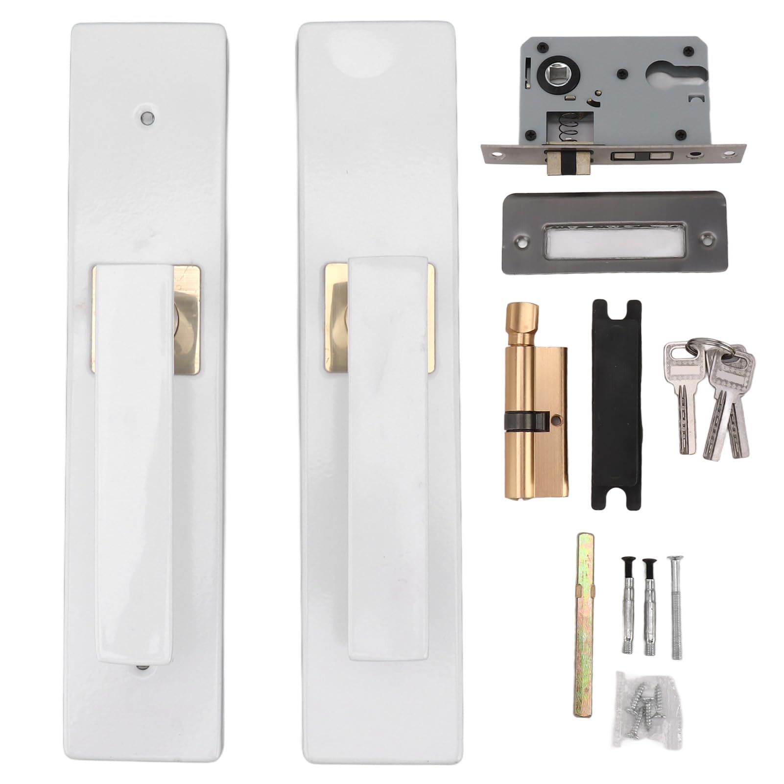 Poignée de porte de verrouillage blanche pour préserver l'intimité des chambres
