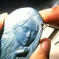 Vista 7 de Luo ke 13 Pcs T Shape Diamond Burr - 3/32'' Shank Channel Cutting Burs Diamond Mounted Stone Carving Burr for Rotary Tools Includes Dremel