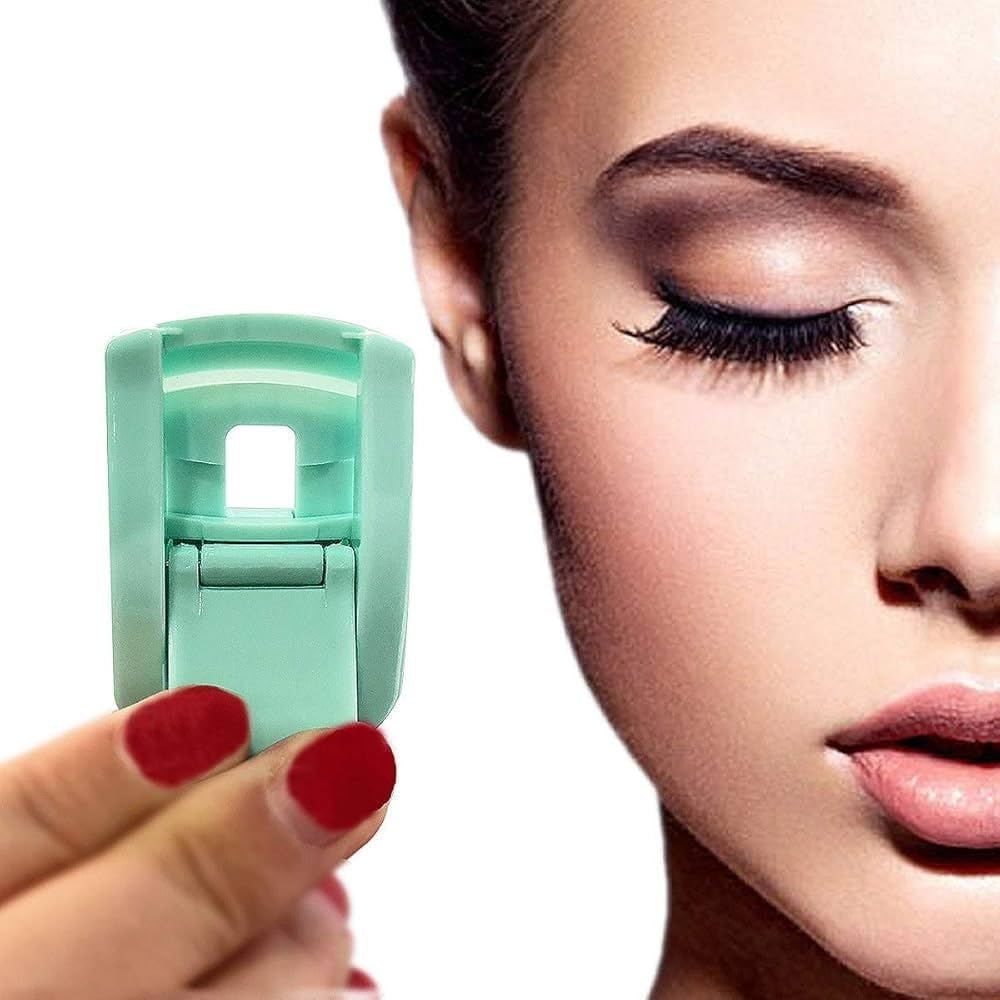 Mini Eyelash Curler | Portable & Travel-Friendly Lash Curler for Long-Lasting Curl | Painless, Quick & Safe | Perfect for Natural & Artificial Lashes | Lightweight Beauty Tool for Women & Girls-image-3