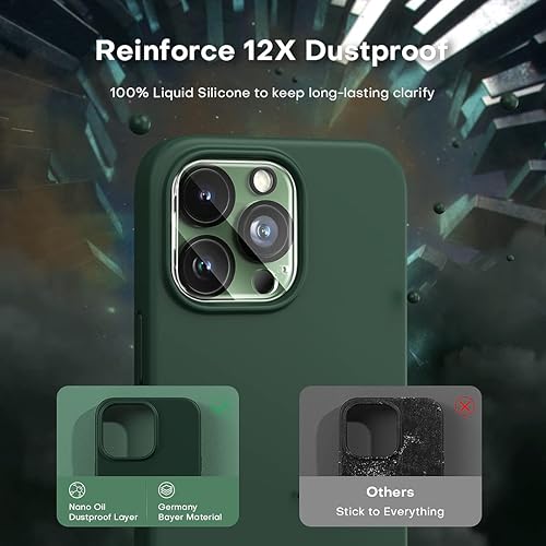 Vista 282 de TOCOL - Funda 5 en 1 para iPhone 11, con 2 protectores de pantalla + 2 protectores de lente de cámara, funda delgada de silicona líquida a prueba