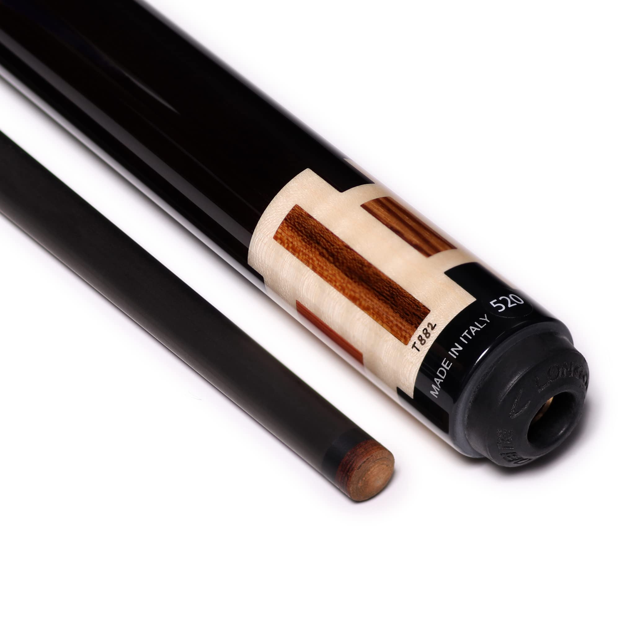 Amazon.com : Longoni Evoluzione Carom 3-Cushion Cue w/1 Luna Nera