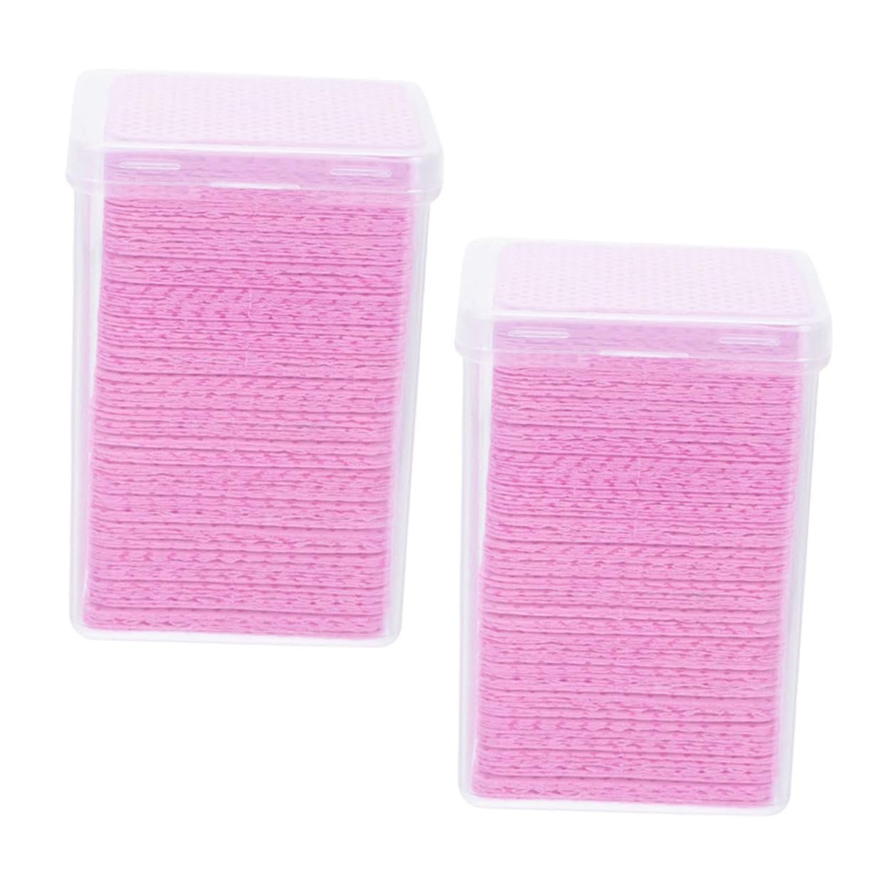FOMIYES 400pcs Glue Cleaning Nail Polish Pads Adhesive Pads Cleaning for Gel Nail Polish for Women