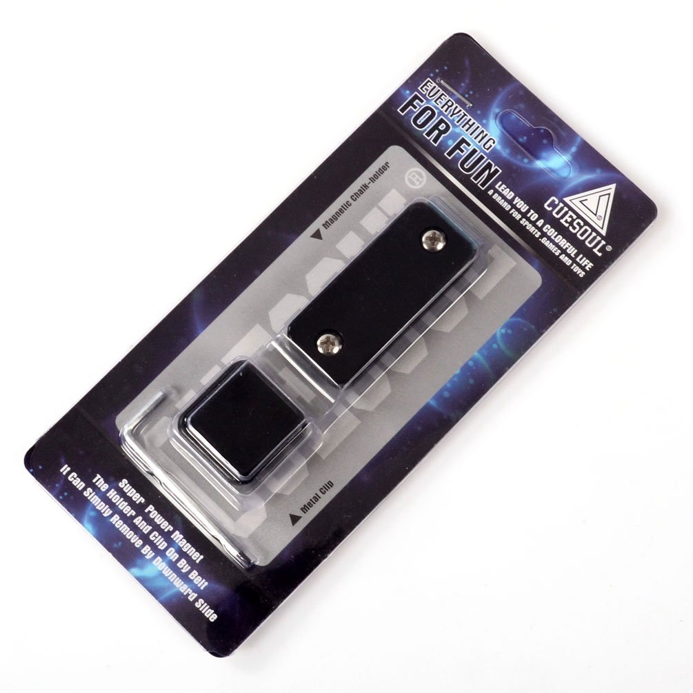 CUESOUL Billard Snooker Pool Billard Queue Magnetische Kreidehalter mit Gürtelclip