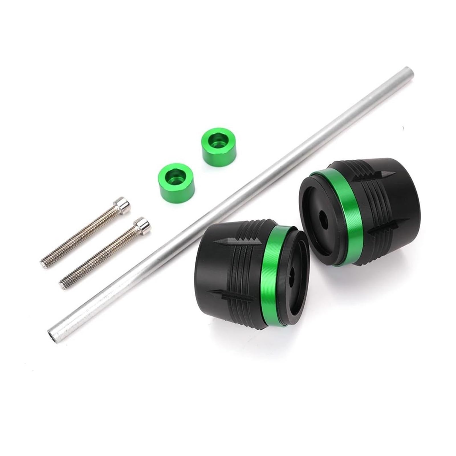 Motorrad-Vorderrad-Achsen-Gabel-Sturzpad-Radschutz Für Kawasaki Für Z900 Für Z650 Für Z800 Für Z900 650 800 Antikollisionsblock Sturzschutz Sturzpads Schieberegler(Titan)