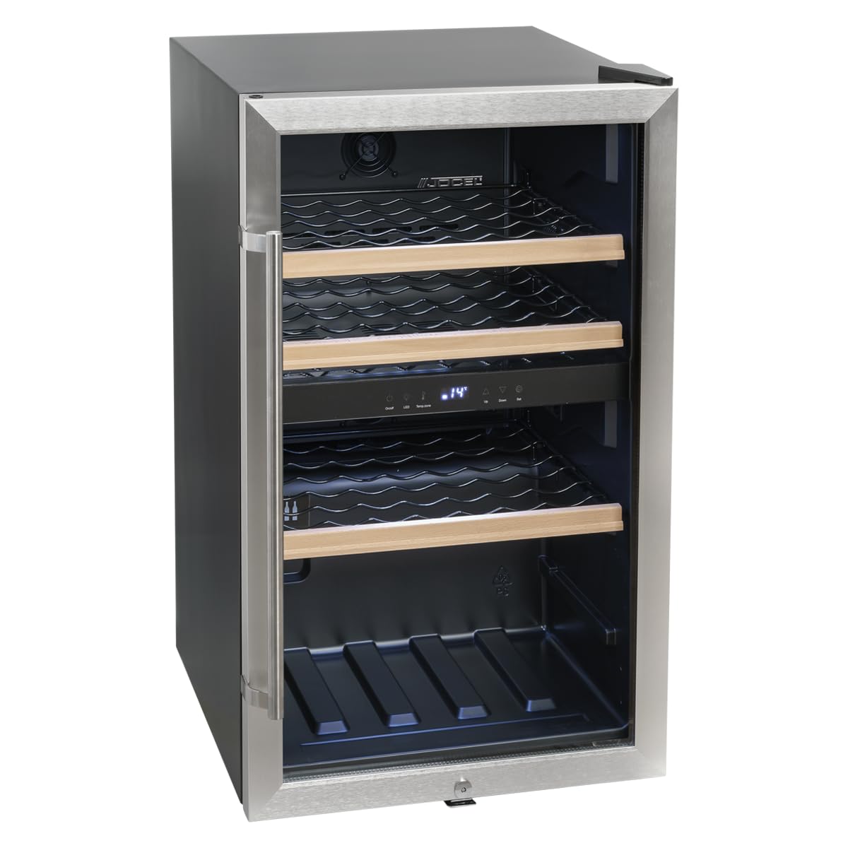 Jocel Vinoteca JCAV003621, 116 Litros, capacidad 49 botellas, Clase eficiencia G, Color Negra