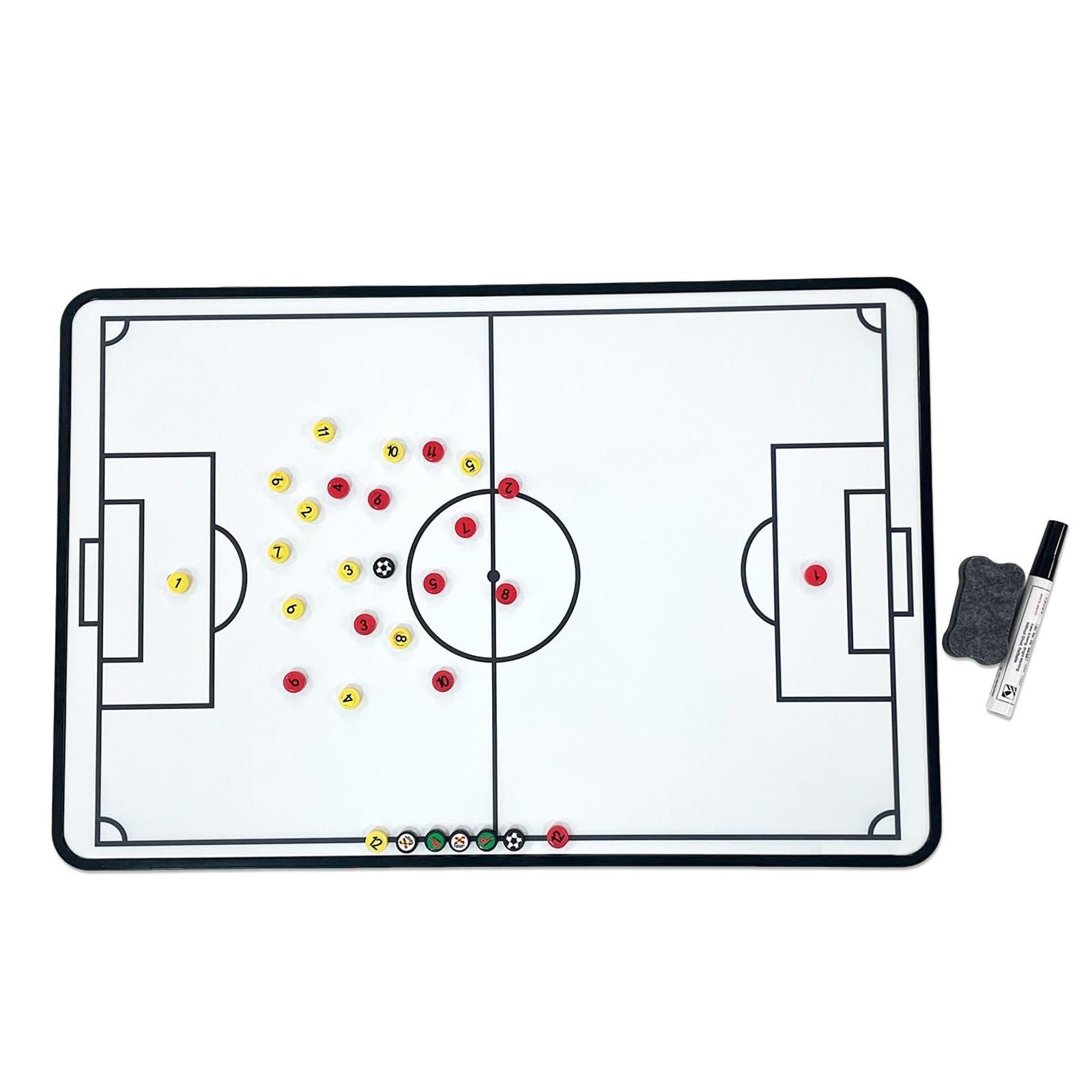 Pizarra Táctica de Fútbol de Doble Cara, Pizarra para Entrenadores
