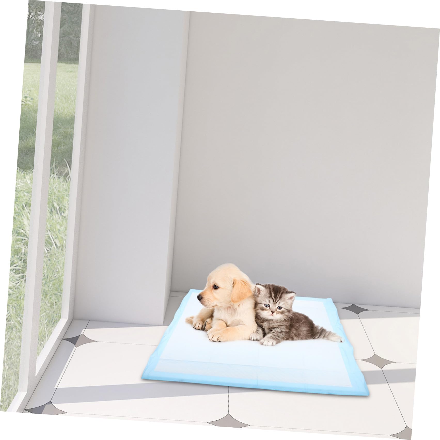 Mikikit Almohadillas Absorbentes para Cachorros Entrenamiento Higiénico para Perros Interior Jaulas Coches y Control de Orina para Mascotas