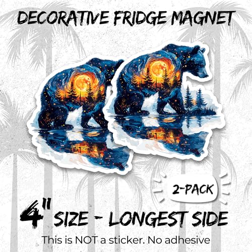 Imanes decorativos de vinilo 4 pulgadas, pack de 2 miniatura 2