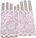 Tvoip 1 Pair Womens Sun Protection Driving Half Finger Gloves Charming Sexy Lady Girl Lace Party Costume Fingerless Gloves (Pink)