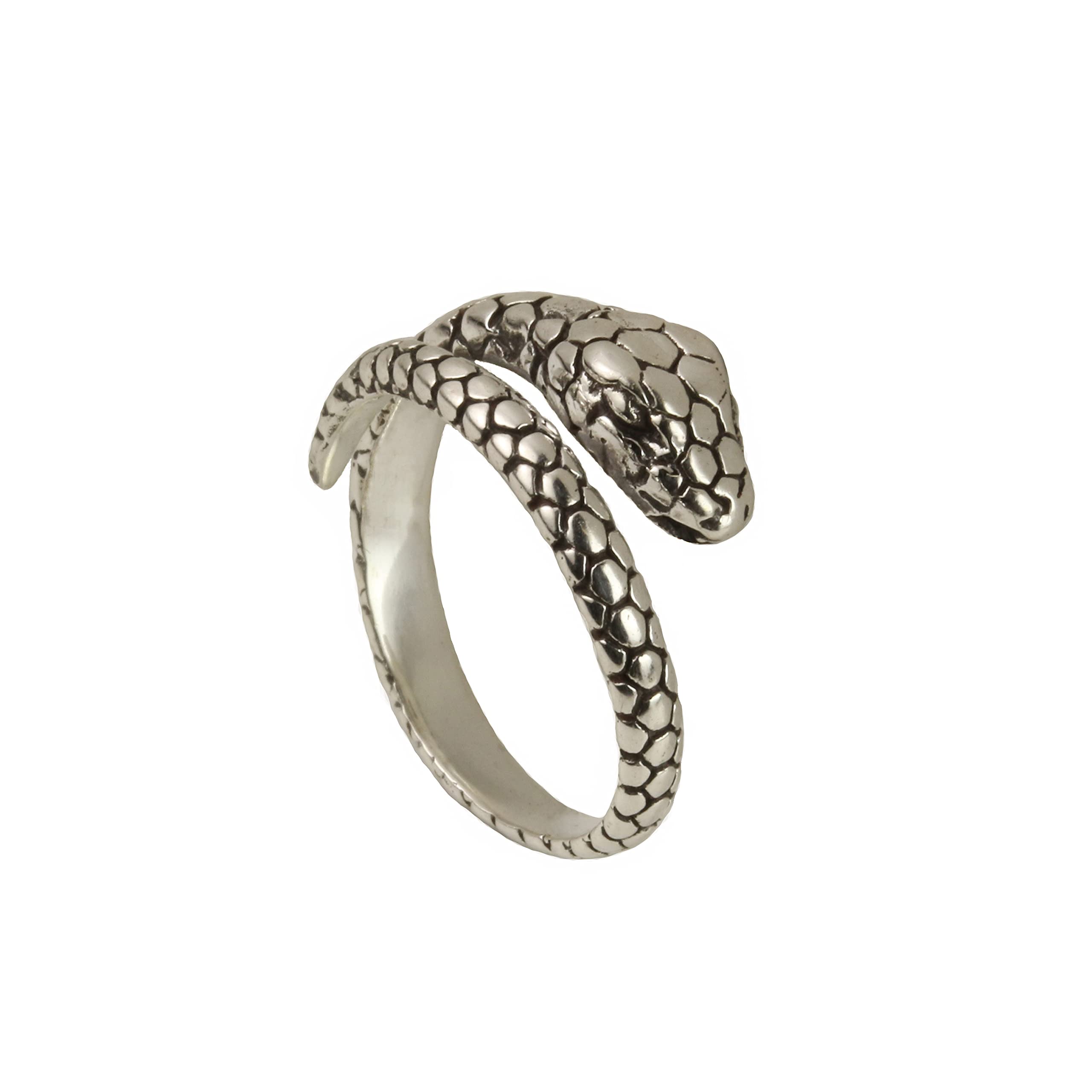 The Jewellery Store LondonWrap Around Free Size Snake Ring in Sterling Silver