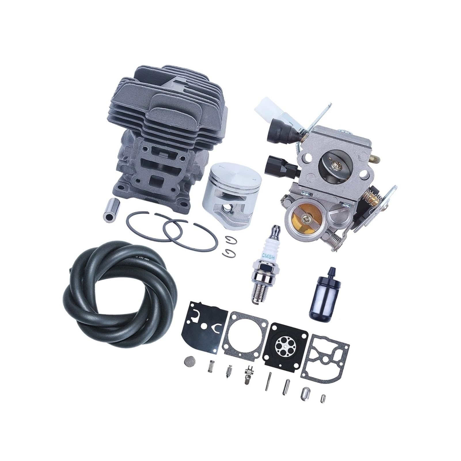 Kit cylindre piston 40mm et carburateur pour tronçonneuse MS201