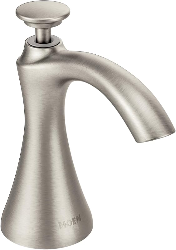 Spot Resist Stainless Transitional Deck Mounted Kitchen Soap Dispenser with Above the Sink Refillable Bottle, S3946SRS