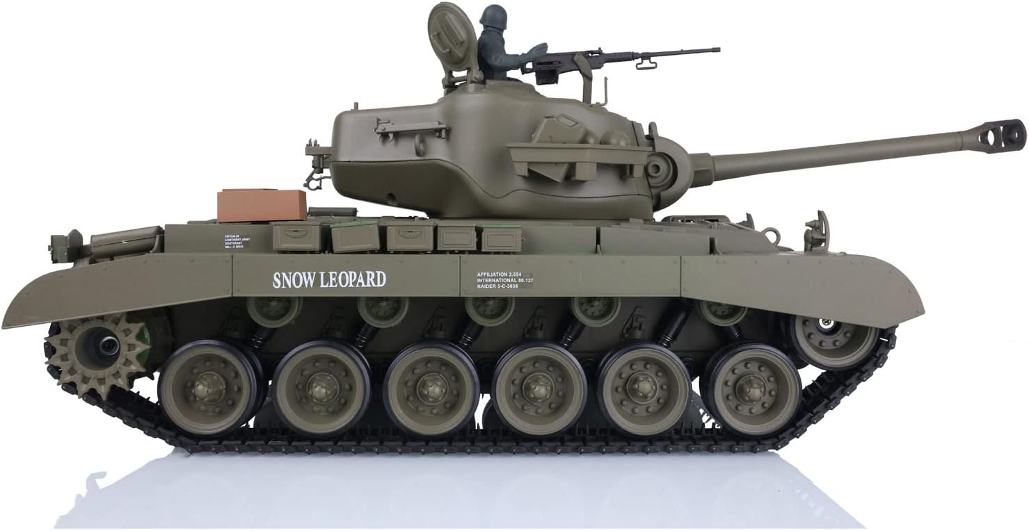 TOUCAN RC HOBBY US in Stock 2.4Ghz Henglong 1/16 Scale 7.0 Plastic Ver M26 Pershing RTR RC Tank Model 3838 BB Airsoft That Shooting BB Bullets