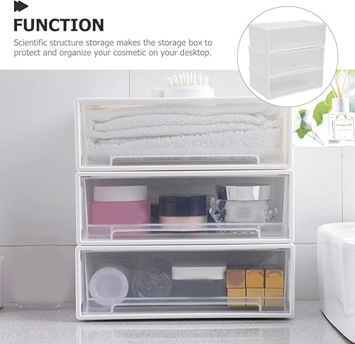 Miniatura 4 de Abaodam 1 Unidades de Baño Cosméticos Titular Maquillaje Exhibición Escritorio Cajones de Almacenamiento Apilables Cajones de Almacenamiento de