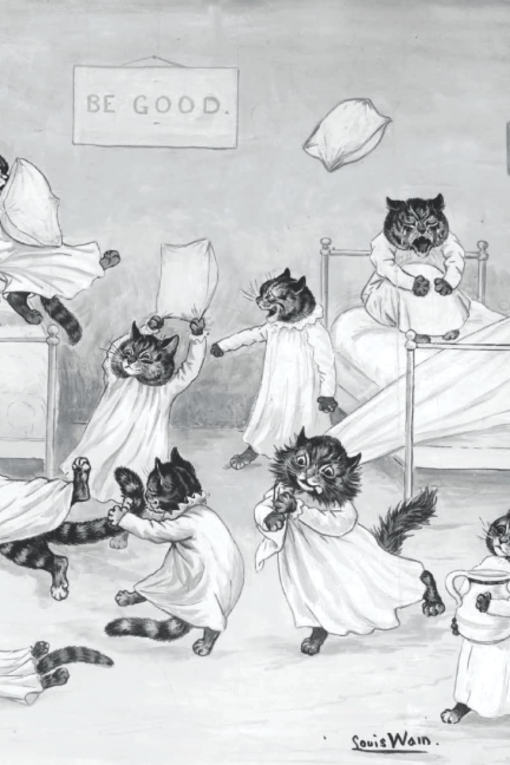 Vintage Louis Wain Cats Notebook - Be Good, Please!