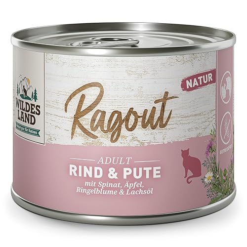 Ragout Beef & Turkey with Spinach, Apples, Marigold & Salmon Oil 180g