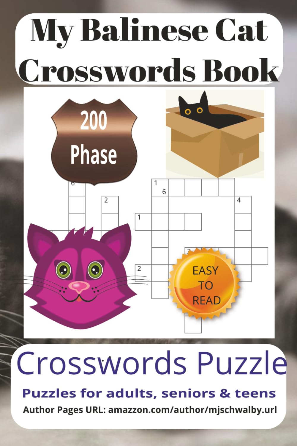 My Balinese Cat Crossword Book: Balinese Cat Lovers’ Crossword Search Puzzle Book offering crisp, readable puzzles inspired by feline beauty and ... a handy 6x9 size, great for relaxing at home.