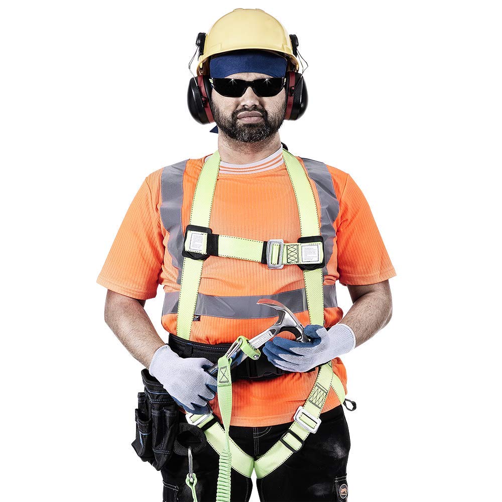 Buy PeakWorks Safety Harness Fall Protection, Full Body, ANSI OSHA ...