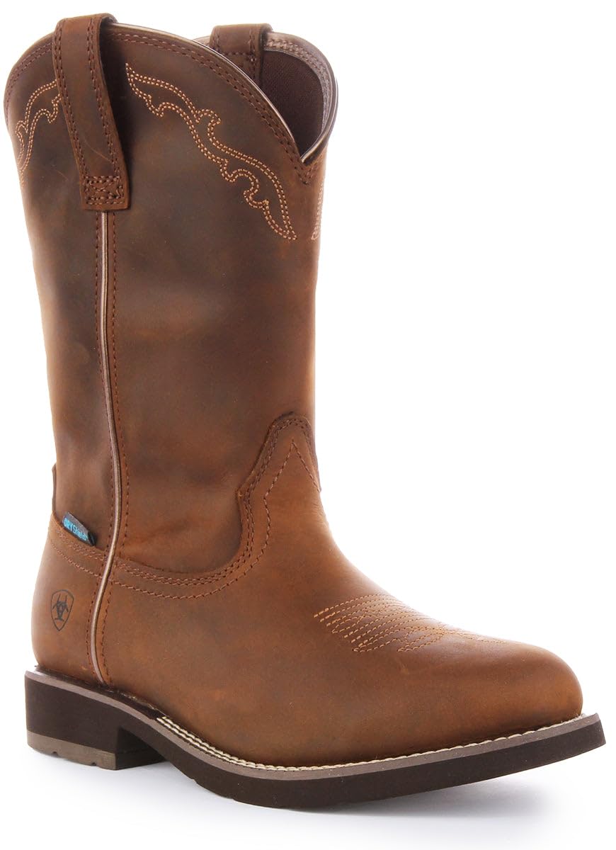 ARIAT womens Delilah Round Toe Waterproof Western BootWestern Boot